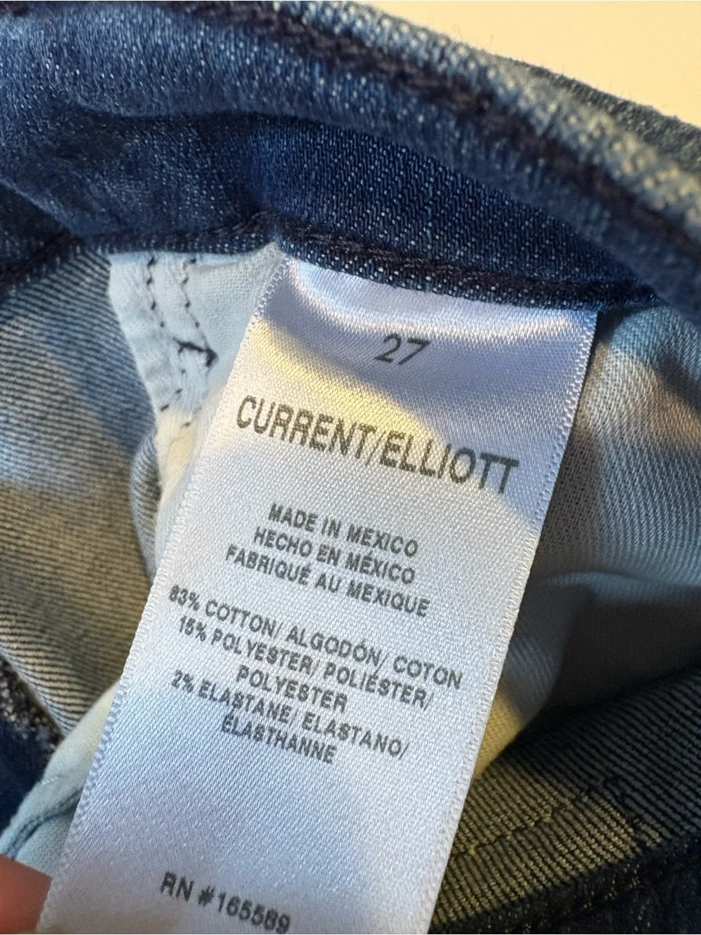 Current/Elliot ||‎ Boulevard Crop Flare Jeans Vista Wash Stretch Blue 27